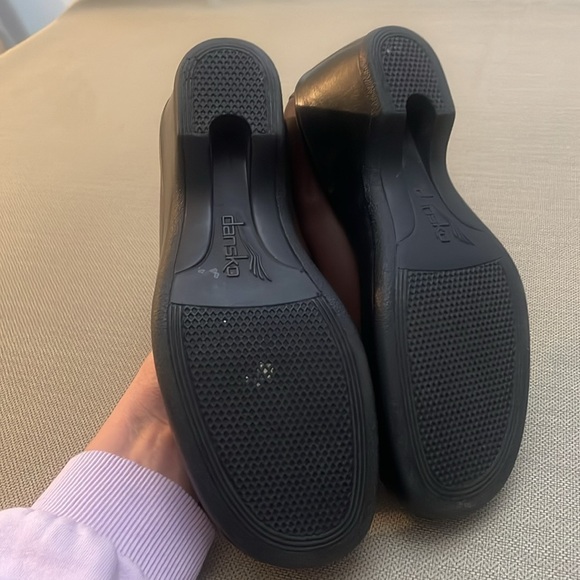 Dansko Brown Leather Kilted Tassel Loafers Size 38 - Picture 9 of 14